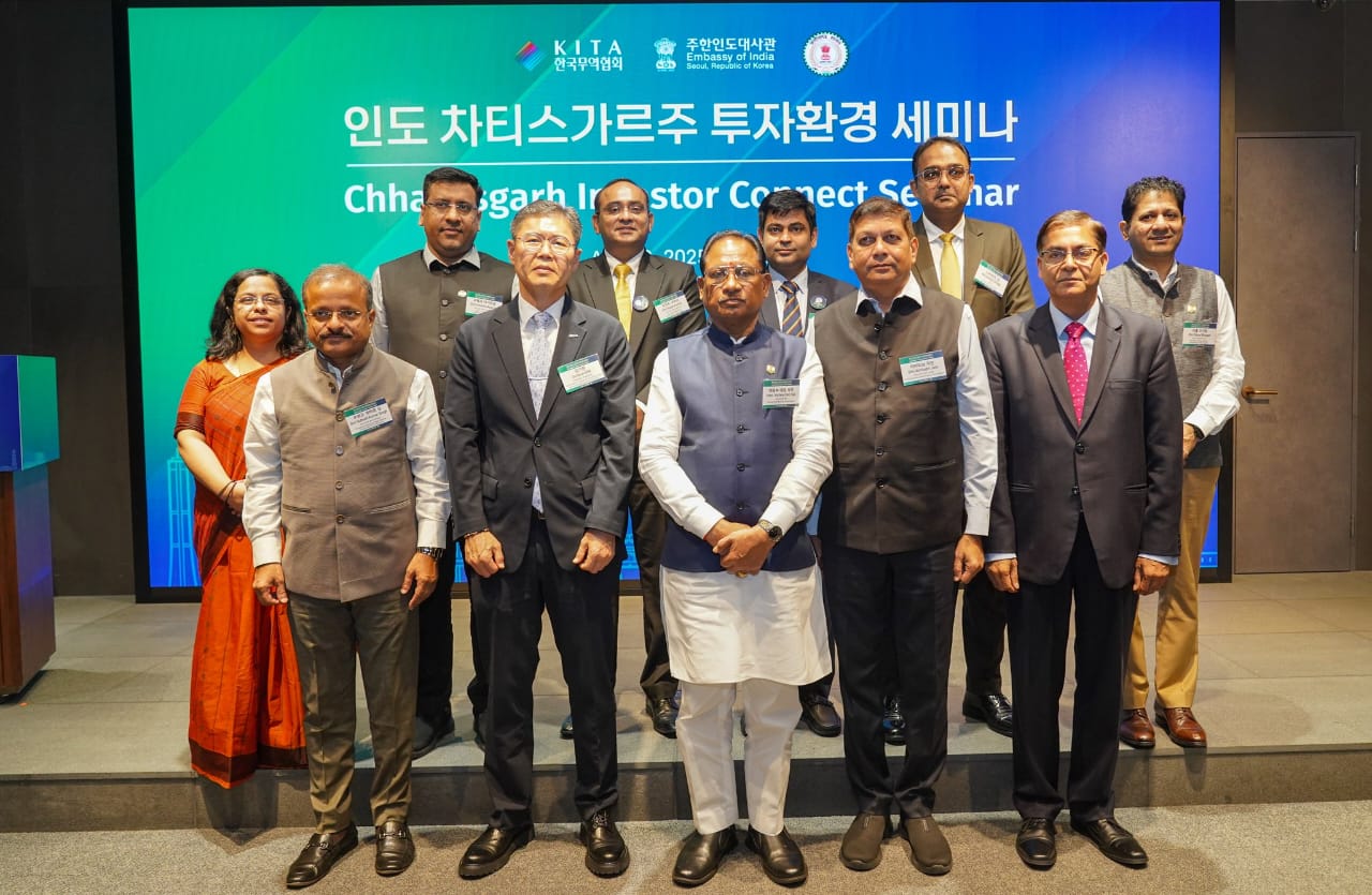  मुख्यमंत्री विष्णुदेव साय ने दक्षिण कोरिया प्रवास के दौरान निवेशकों को छत्तीसगढ़ में निवेश हेतु किया आमंत्रित