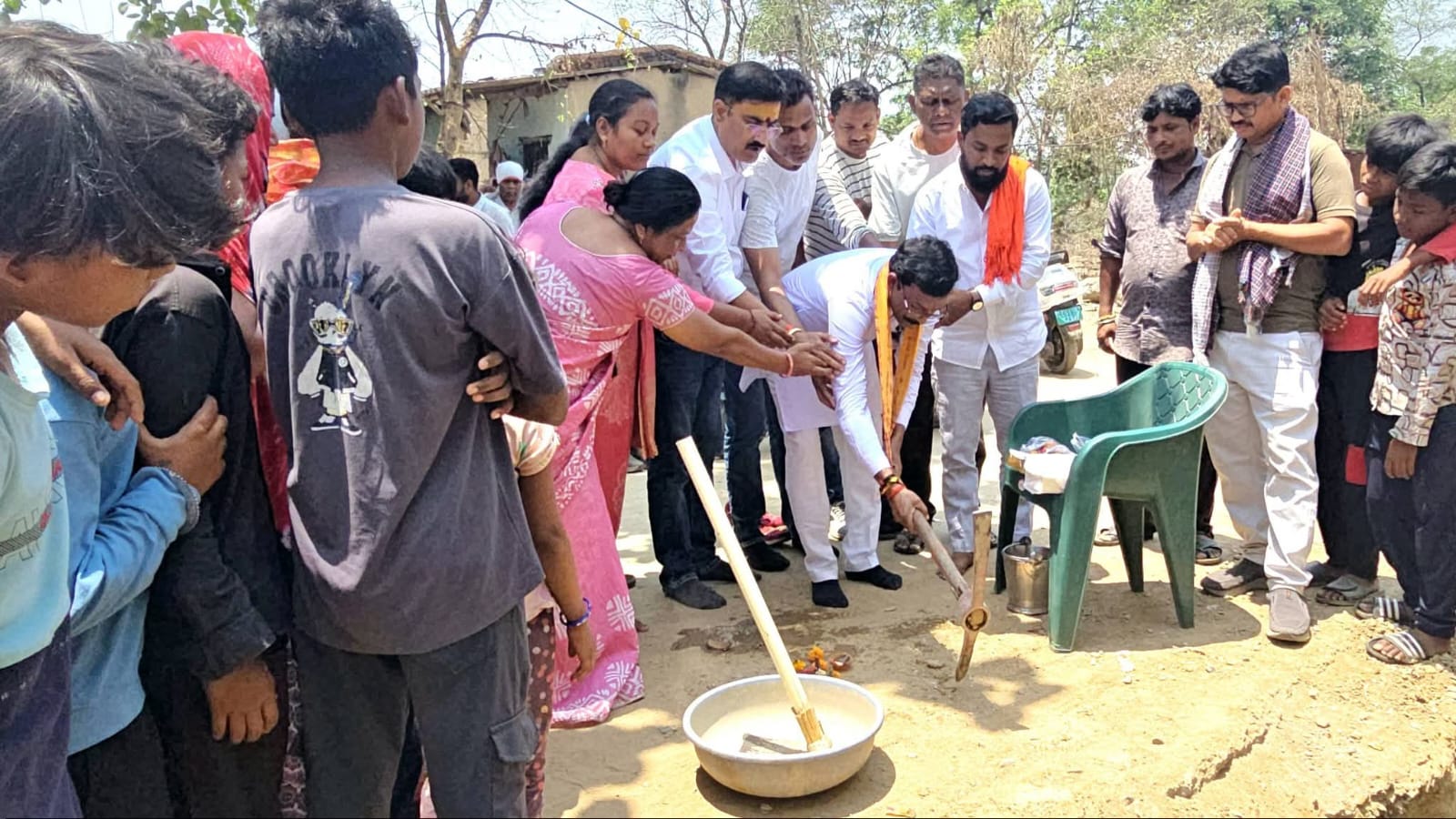 रायगढ़ के वार्ड 38 में 13 लाख की नाली का भूमिपूजन, जल निकासी समस्या से मिलेगी राहत