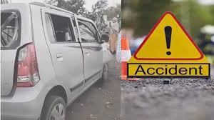 तेज रफ्तार कार दीवार से टकराई,हादसे में तीन लोगों की मौके पर मौत 