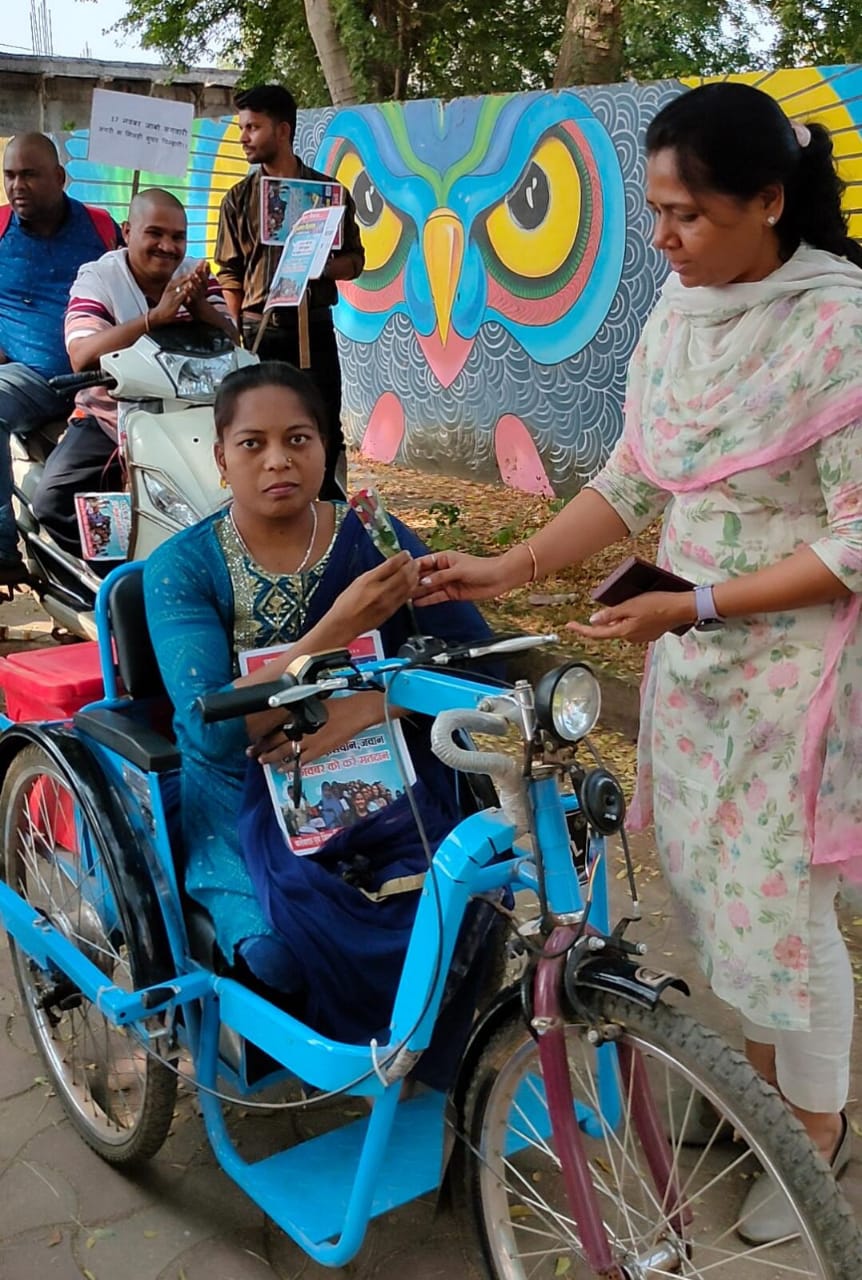 दिव्यांग मतदाताओं ने एक सुर में कहा करबो मतदान‘