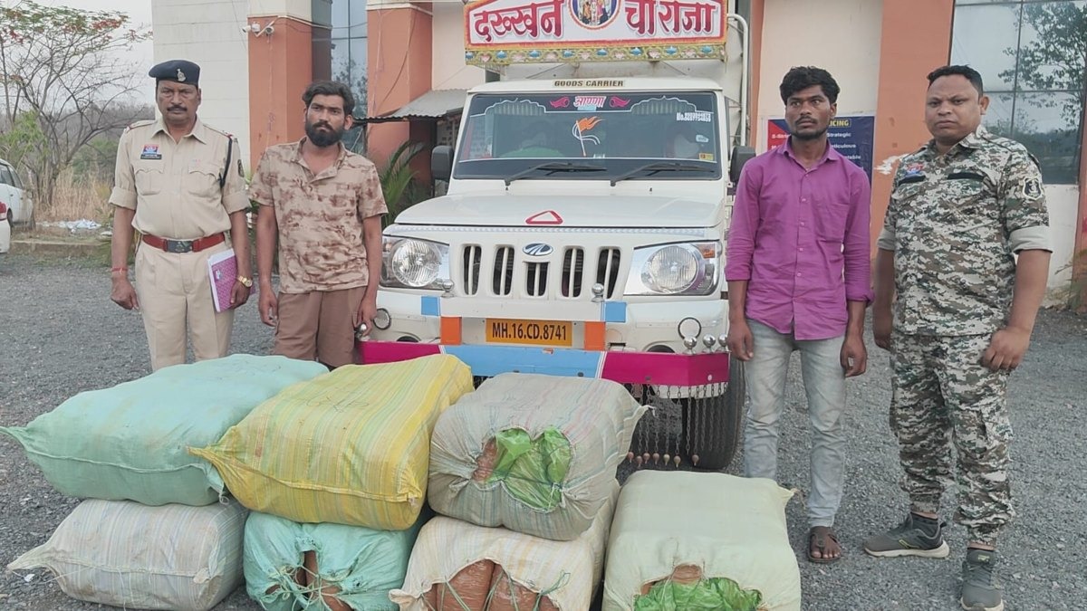  ओडिशा से महाराष्ट्र जा रही गांजे की खेप पकड़ी गई, दो आरोपी चढ़े पुलिस के हत्थे