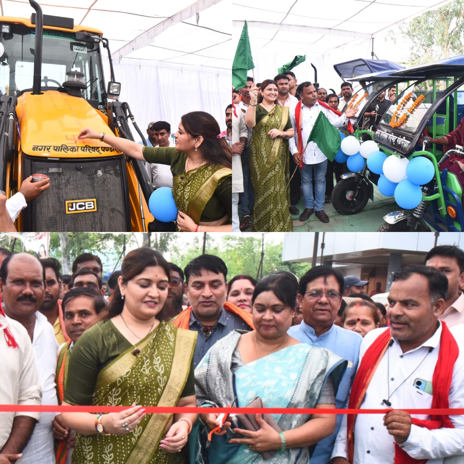 पंडरिया विधायक भावना बोहरा ने पंडरिया नगर में 92 लाख रुपए से अधिक के नवीन वाहनों एवं उपकरणों का किया लोकार्पण 