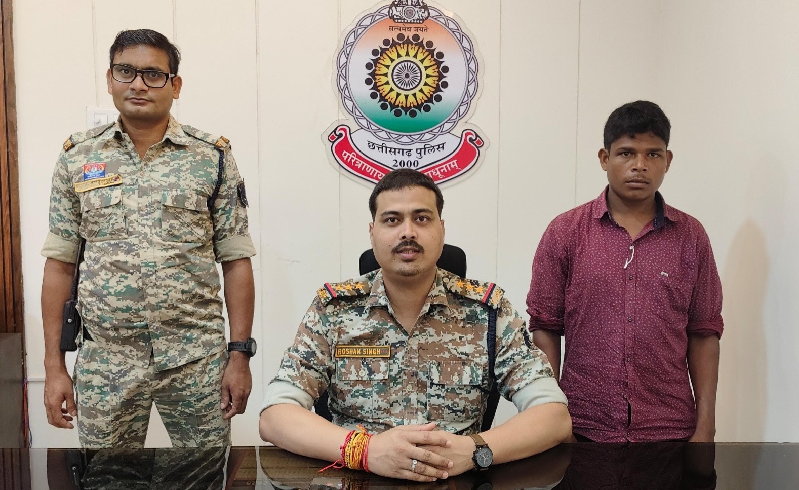 थाना जगरगुण्डा क्षेत्रान्तर्गत पामेड़ एरिया कमेटी में सक्रिय 01 नक्सली को किया गया गिरफ्तार