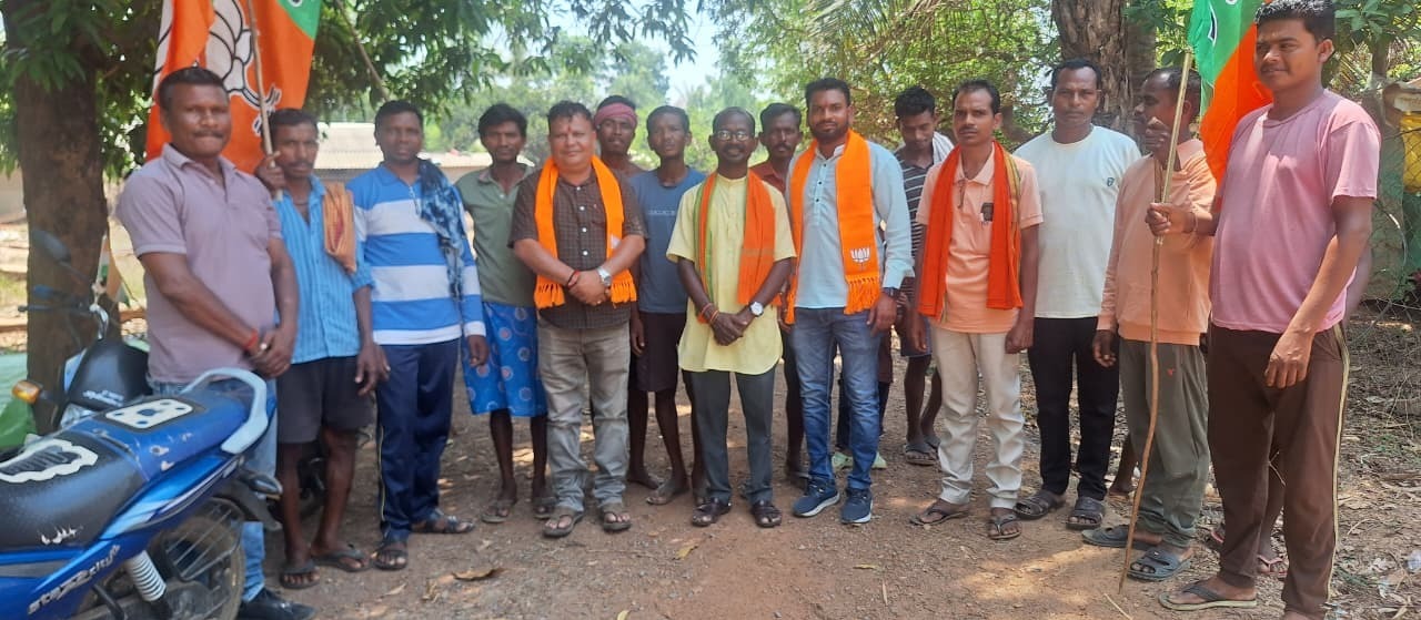 भाजपा स्थापना दिवस के उपलक्ष्य पर गांव चलो, बस्ती चलो अभियान