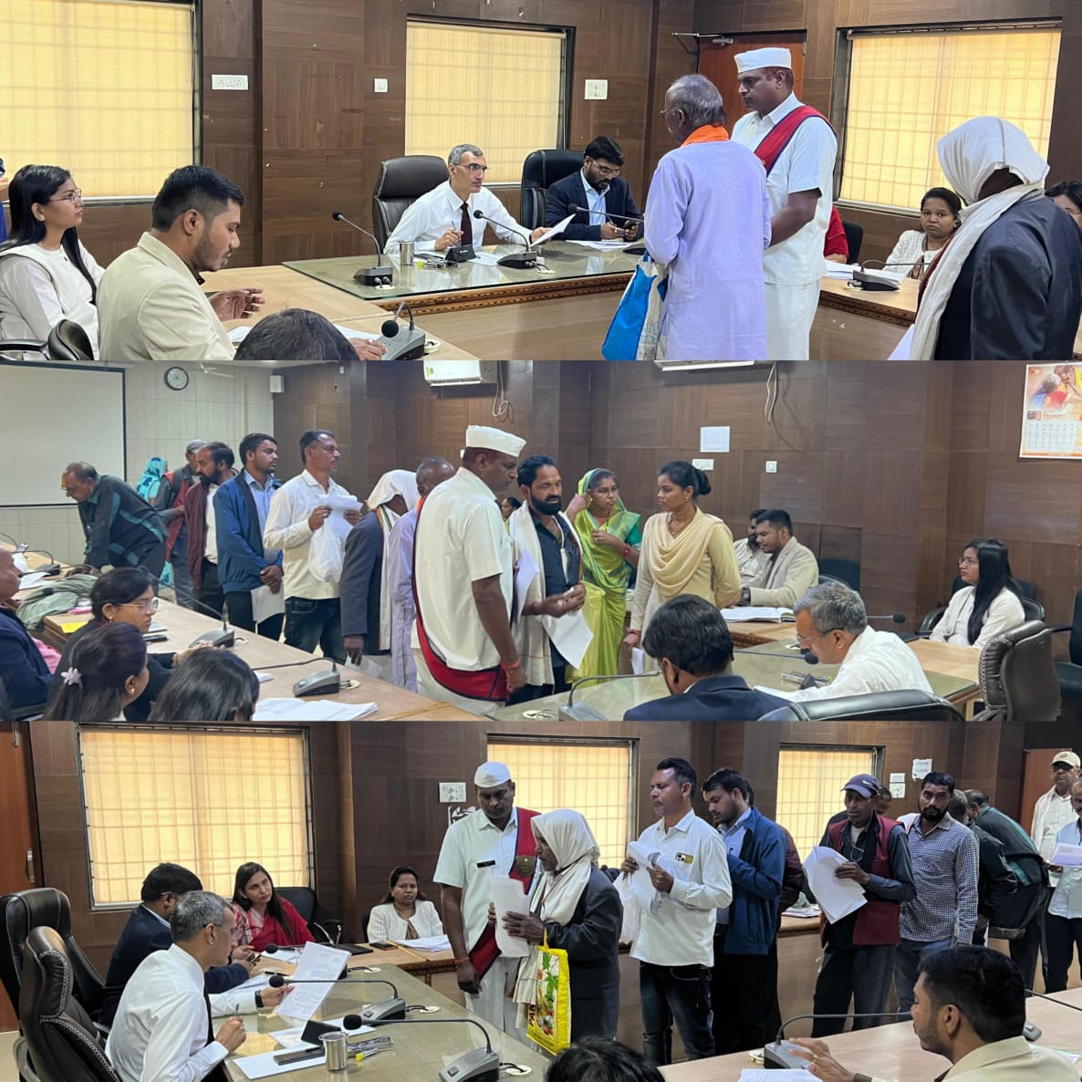 समय-सीमा बैठक के बाद कलेक्टर ने सुनी जनदर्शन में लोगों की समस्याएं,16 आवेदन प्राप्त हुए