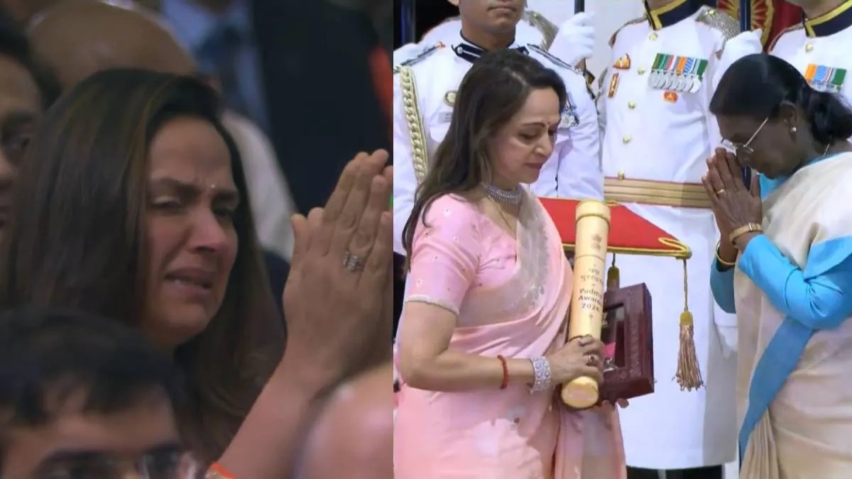 Padma Awards 2026: सम्मान समारोह में भावुक हुईं हेमा मालिनी, अहाना की आंखों से छलके आंसू