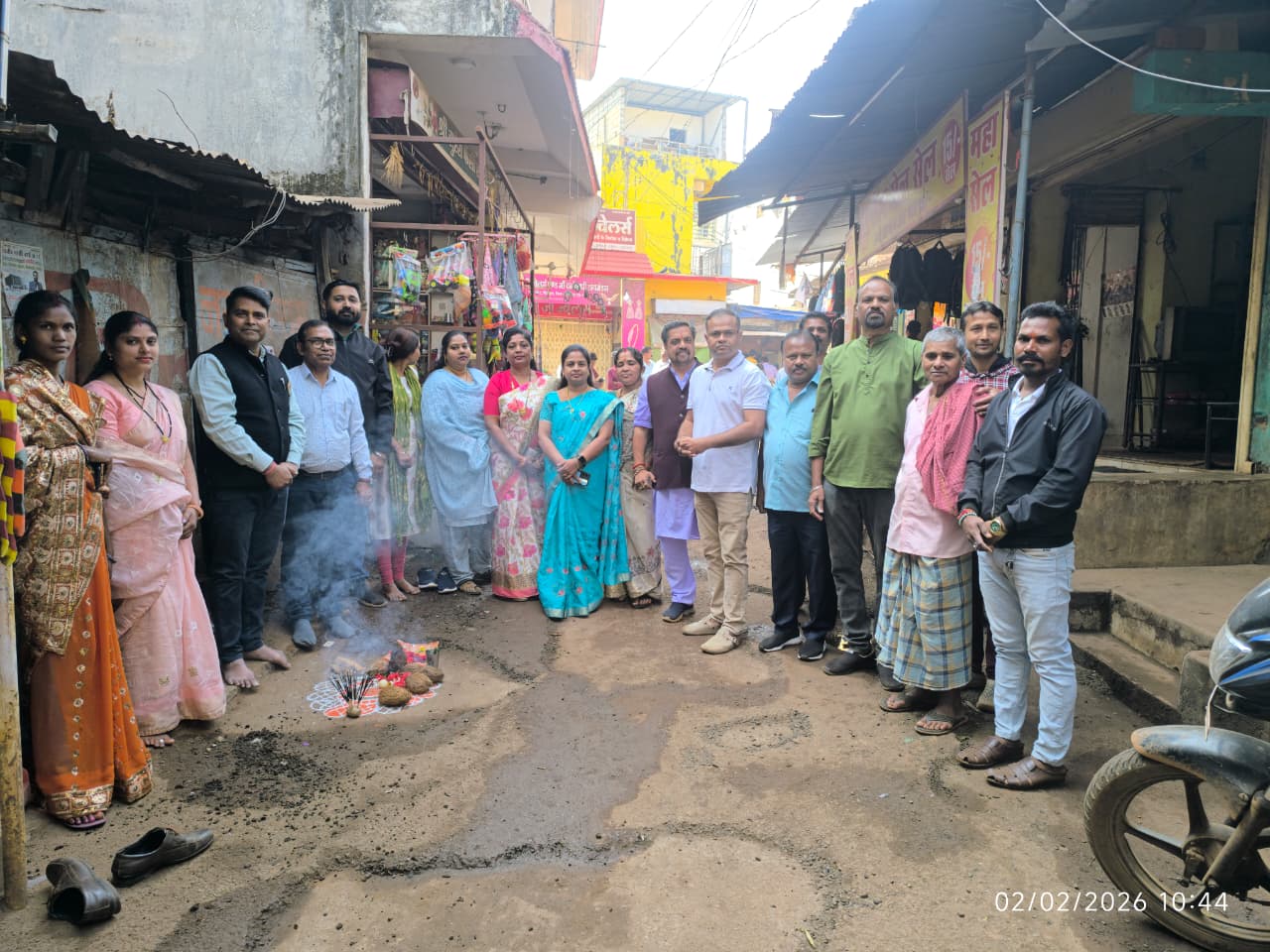 किरन्दुल नगरपालिका अध्यक्षा रूबी सिंह ने नाली निर्माण हेतु किया भूमिपूजन
