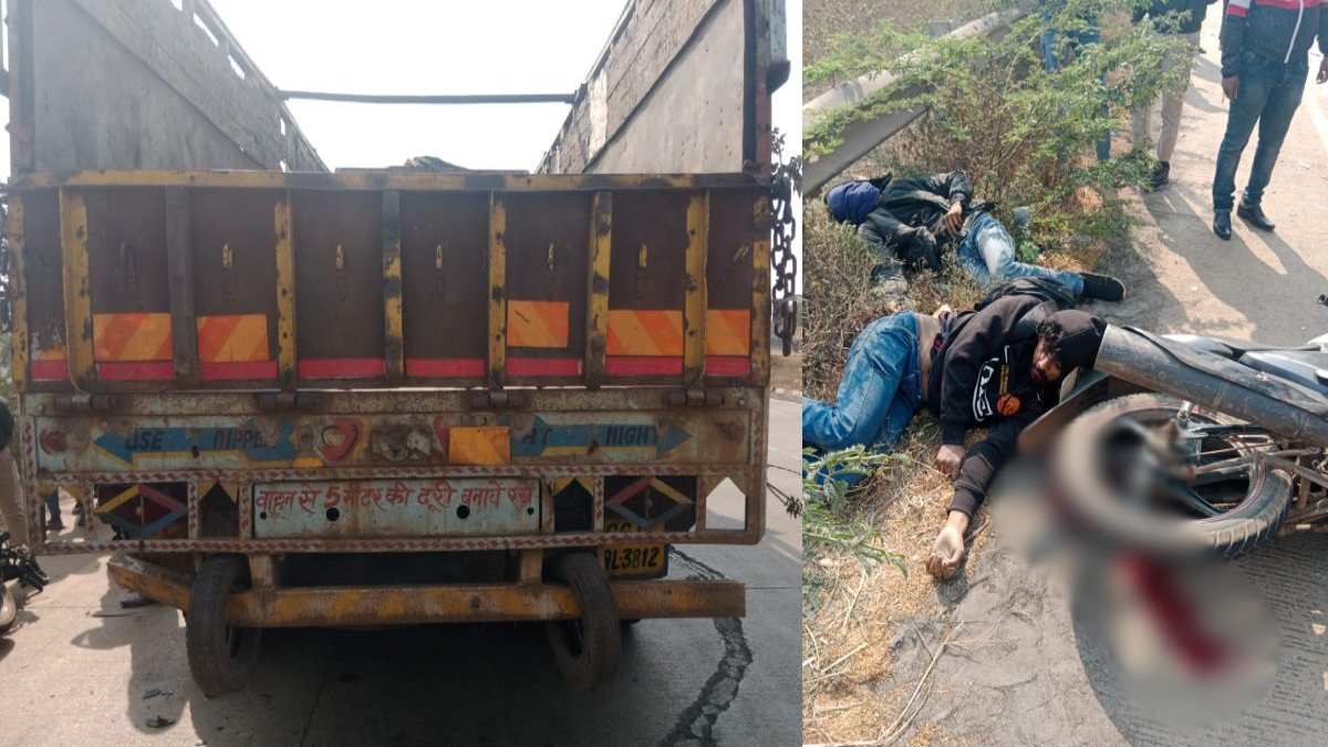  रायपुर : खड़ी ट्रक से टकराई बाइक, 2 युवकों की मौत