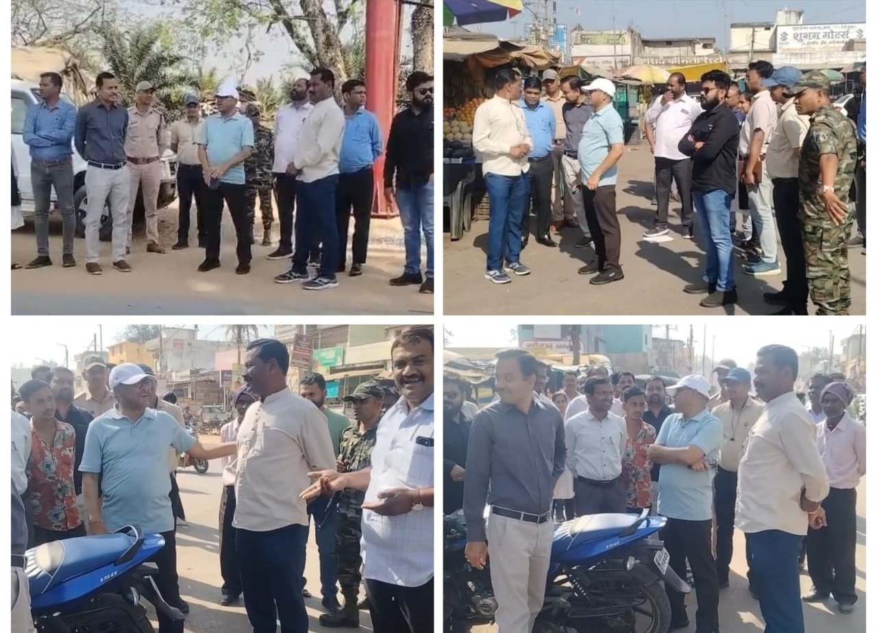 कड़ी धूप में 4 घंटे पैदल चलकर कलेक्टर ने किया शहर का निरीक्षण, बस स्टैंड से हटेगा अतिक्रमण, टैक्सी स्टैंड होगा शिफ्ट