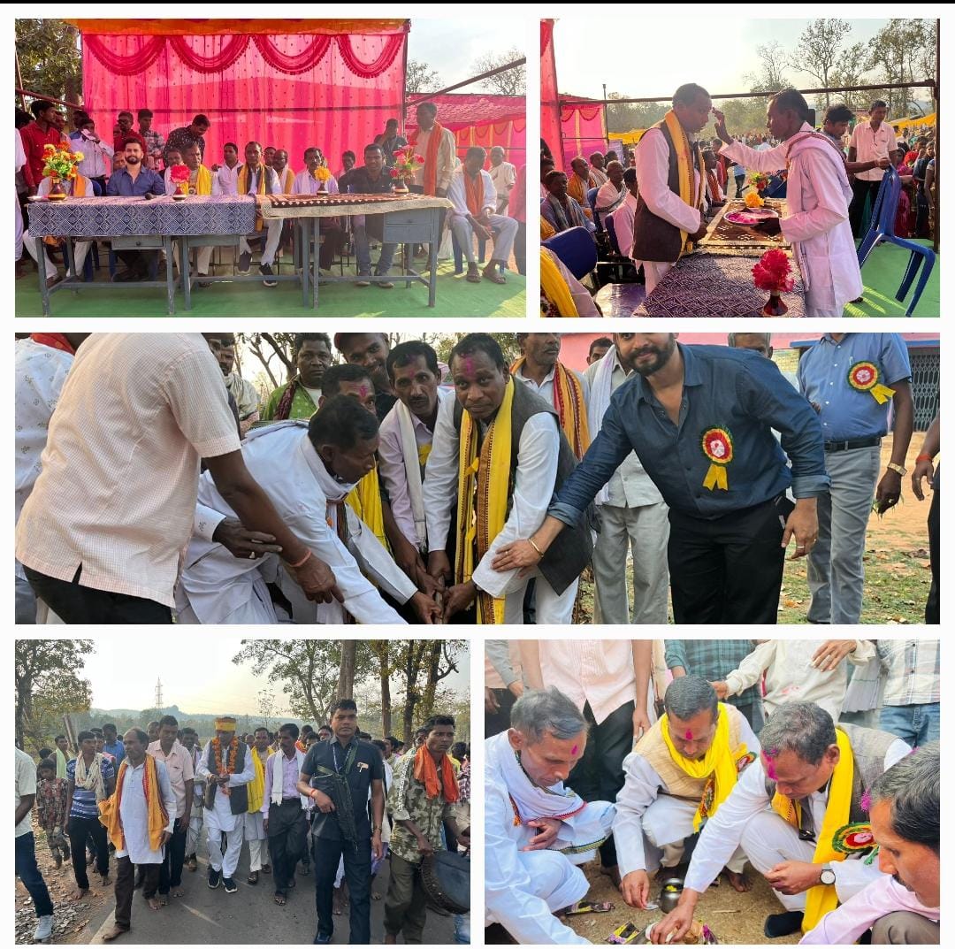 जुगाड़ के मड़ाई मेला में शामिल होने पहुंचे विधायक जनक ध्रुव