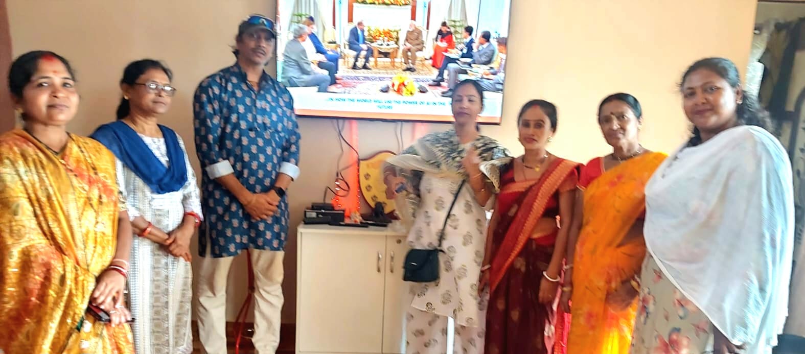 किरंदुल में भाजपा कार्यकर्ताओं ने सुना प्रधानमंत्री के मन की बात का 135वाँ संस्करण