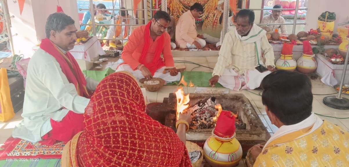 73वें श्रीरामचरितमानस यज्ञ का भव्य समापन, पूर्णाहुति के साथ गूंजा मानस मंदिर