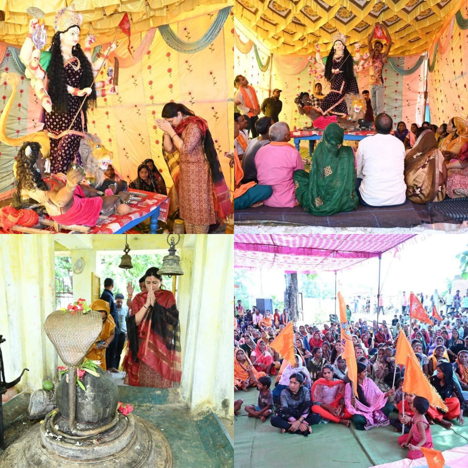 नवरात्रि के प्रथम दिन विधायक भावना बोहरा ने किए माँ दुर्गा एवं भगवान भोलेनाथ के दर्शन