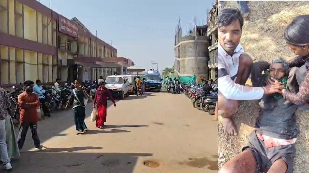 टोकन नहीं कटने से परेशान किसान ने अपने गले पर चलाया ब्लेड,हालत नाजुक