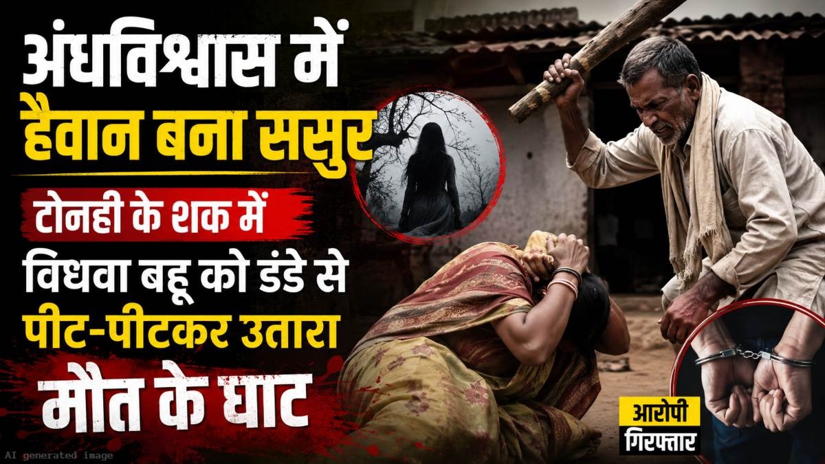 जशपुर में अंधविश्वास का खौफनाक चेहरा! टोनही बताकर ससुर ने बहू की कर दी हत्या
