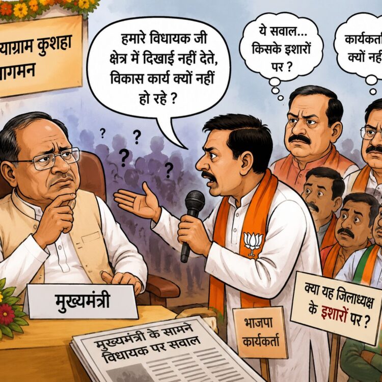 ‘विधायक क्षेत्र में नहीं आते’ कहना पड़ा महंगा, भाजयुमो महामंत्री को BJP ने थमाया नोटिस