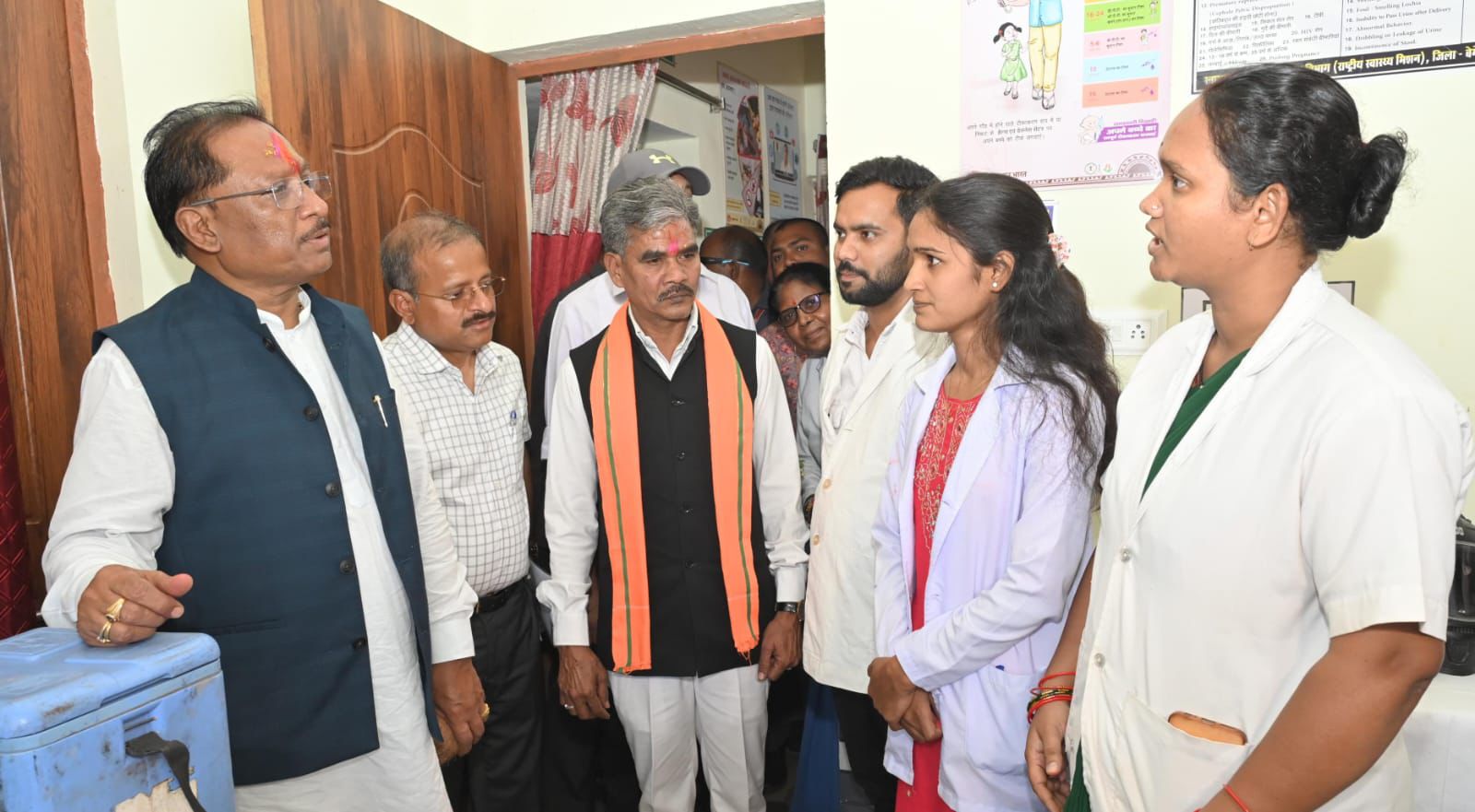 मुख्यमंत्री विष्णु देव साय ने बेमेतरा के सहसपुर में आयुष्मान आरोग्य मंदिर का औचक निरीक्षण किया
