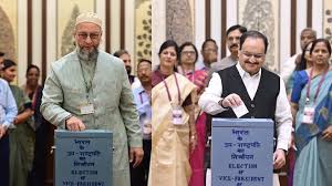 उपराष्ट्रपति चुनाव में हुई क्रॉस वोटिंग? भाजपा बोली- सीपी राधाकृष्णन को विपक्षी सांसदों ने भी दिया वोट