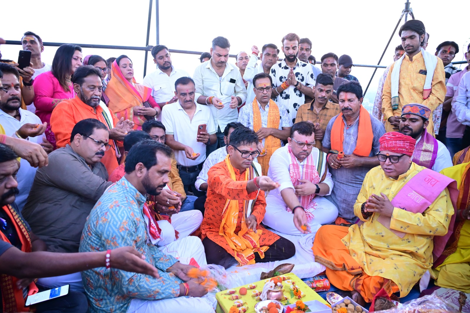 रायगढ़ का भव्य पर्यटन स्थल बनेगा पहाड़ मंदिर:51 फीट ऊंची कांस्य बजरंगबली प्रतिमा की होगी स्थापना, वित्त मंत्री ओ.पी.चौधरी ने किया भूमिपूजन