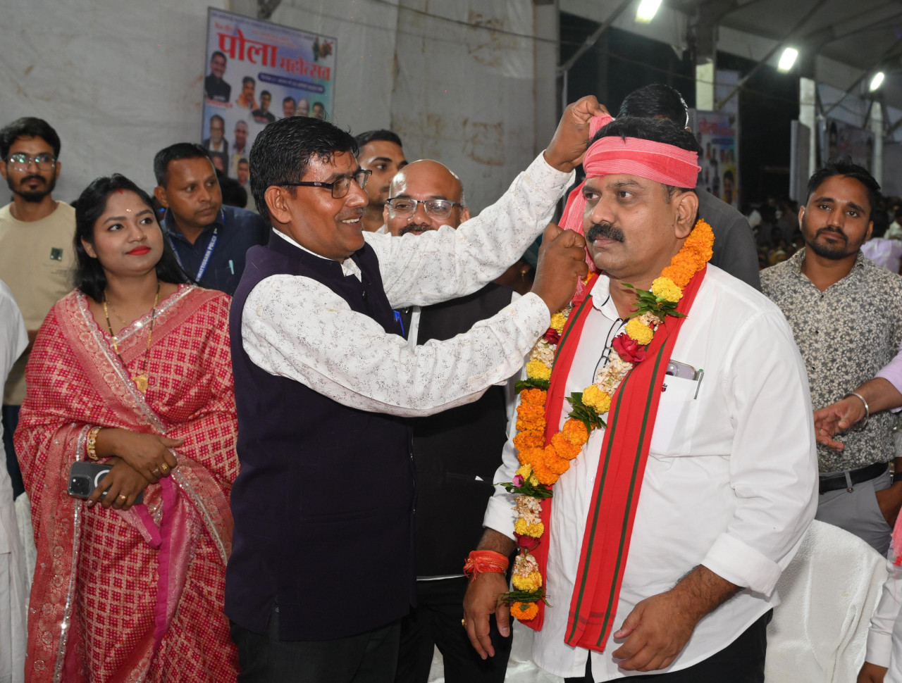  गृह मंत्री विजय शर्मा पोरा महोत्सव एवं किसान उत्सव में हुए शामिल