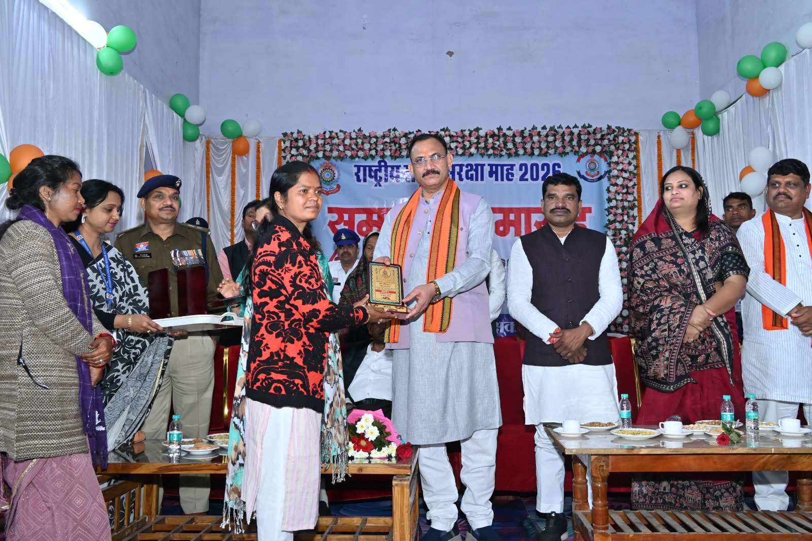 स्वास्थ्य मंत्री, विधायक, व्यापक जन समुदाय एवं छात्रों के मौजूदगी में राष्ट्रीय सड़क सुरक्षा माह का गरिमामय समापन