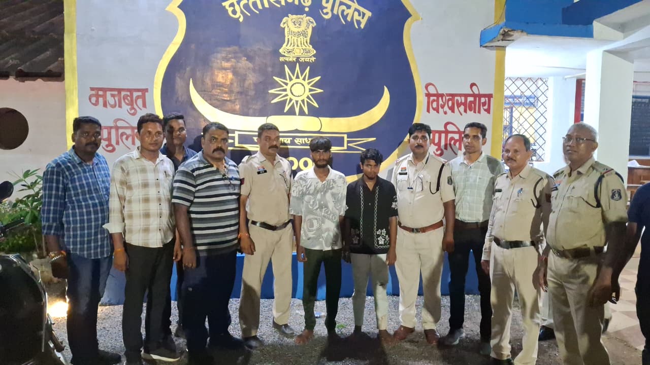 साजा में हुए चोरी के मामले में दो आरोपियों को पकड़ने में पुलिस को मिली बड़ी सफलता 