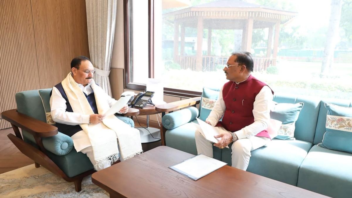 CM Vishnu Deo Sai Meets JP Nadda: स्वास्थ्य सेवाओं, मेडिकल इंफ्रास्ट्रक्चर, खाद-बीज आपूर्ति और किसानों के हितों पर हुई अहम चर्चा