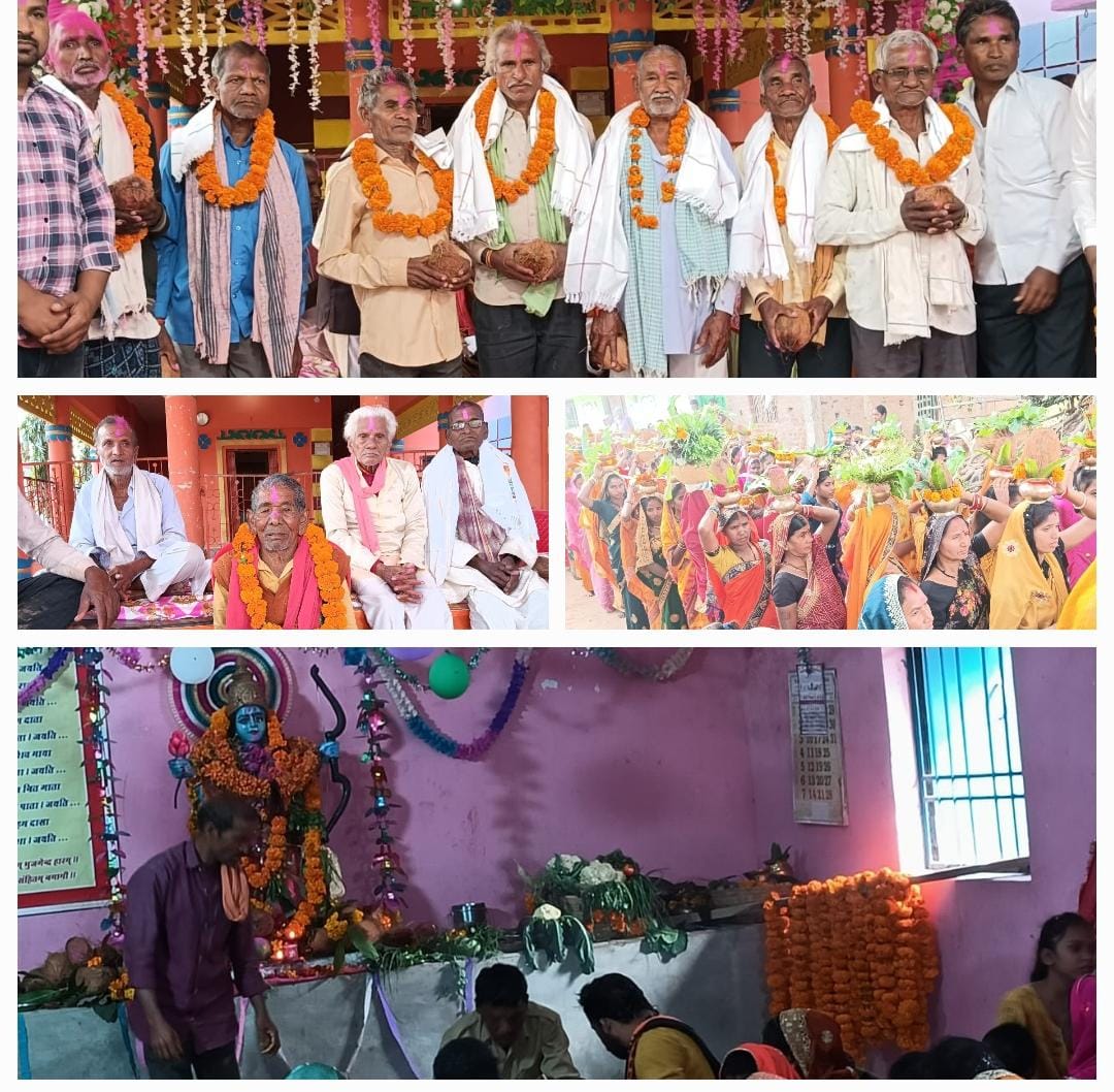 ग्राम तर्रा में मां शाकंभरी जयंती पर मरार समाज ने निकाली कलश यात्रा