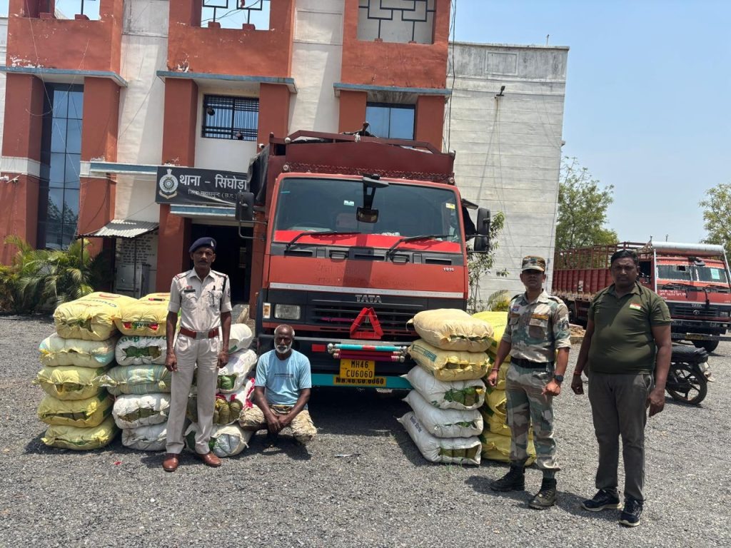 छत्तीसगढ़ में 3 करोड़ का गांजा जब्त, कंपनी सामान की आड़ में हो रही थी तस्करी; एक गिरफ्तार