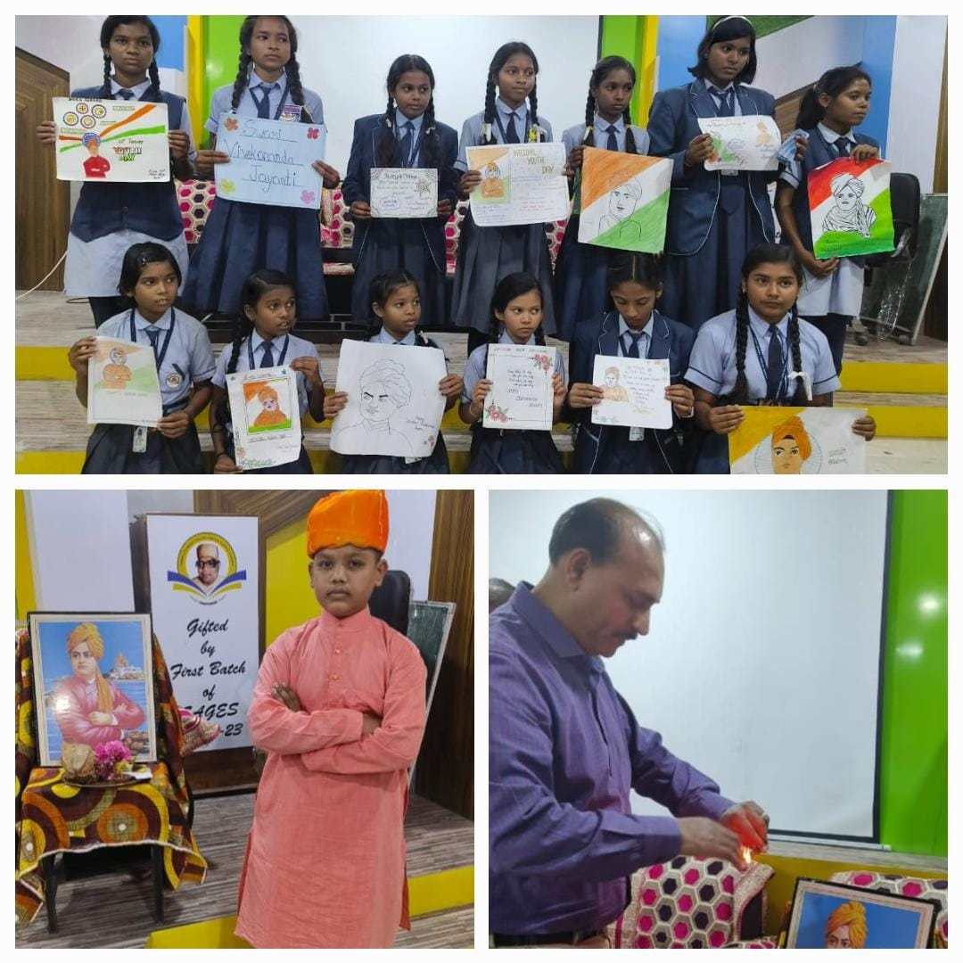 स्वामी आत्मानंद अंग्रेजी माध्यम विद्यालय छुरा मे मनाया गया राष्ट्रीय युवा दिवस 