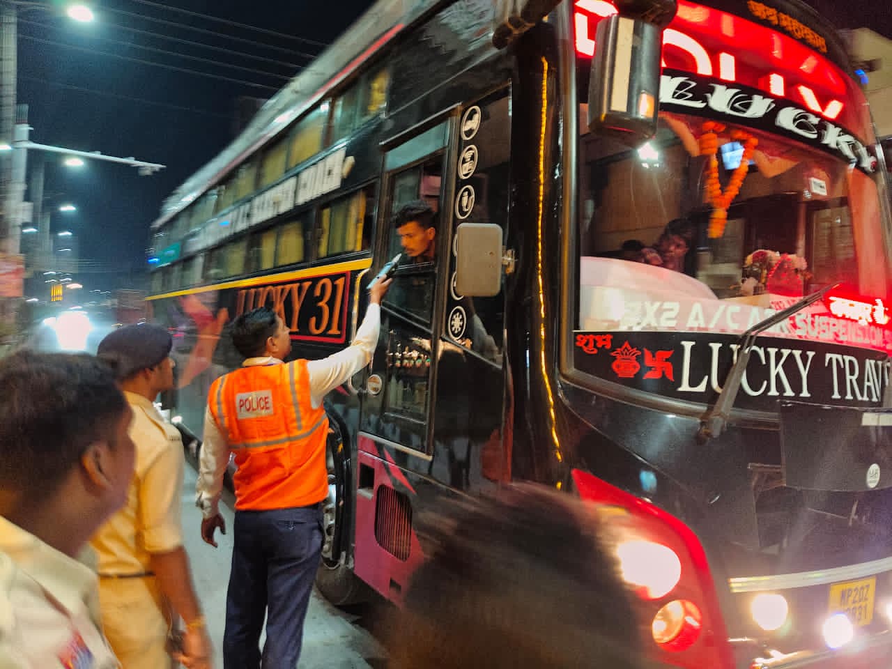 सशक्त एप के जरिए 80 वाहनों की जांच, चोरी-गुम वाहनों की पहचान की कार्रवाई