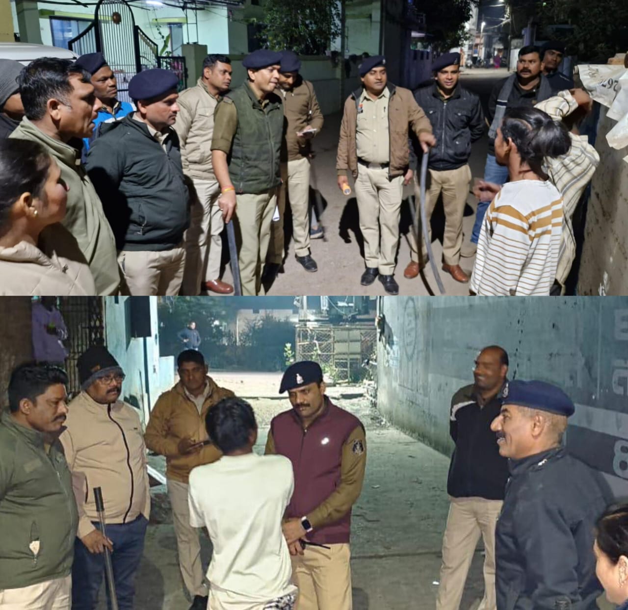 एसपी अंकिता शर्मा के निर्देशन में राजनांदगांव में कांबिंग गश्त, असामाजिक तत्वों पर कसा शिकंजा 