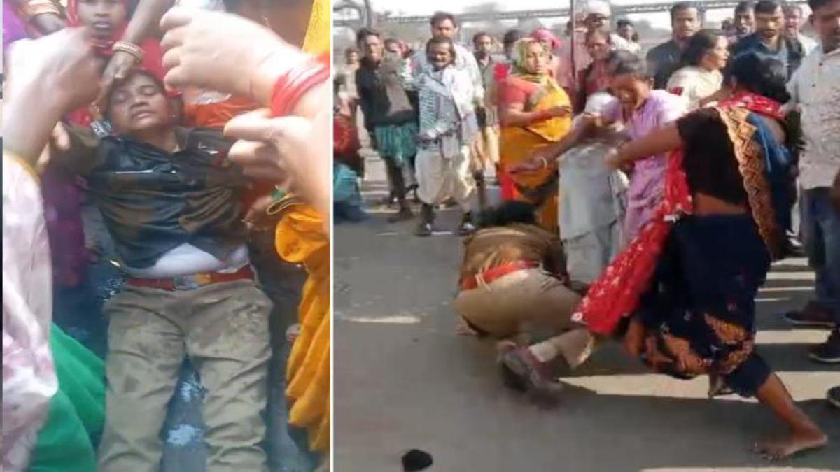 रायगढ़ में बड़ा बवाल कोयला खदान को लेकर,महिलाओं ने टीआई को लातों से पीटा 