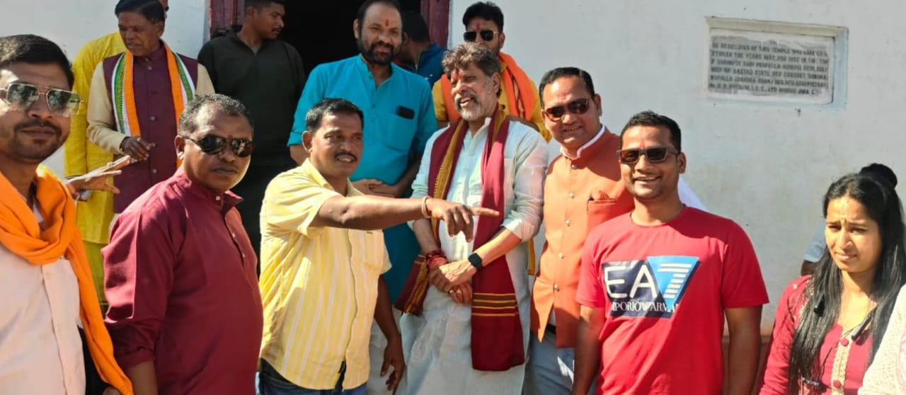 खदान मजदूर संघ किरंदुल द्वारा भाजपा प्रदेशाध्यक्ष के दंतेवाड़ा आगमन पर किया गया भव्य स्वागत