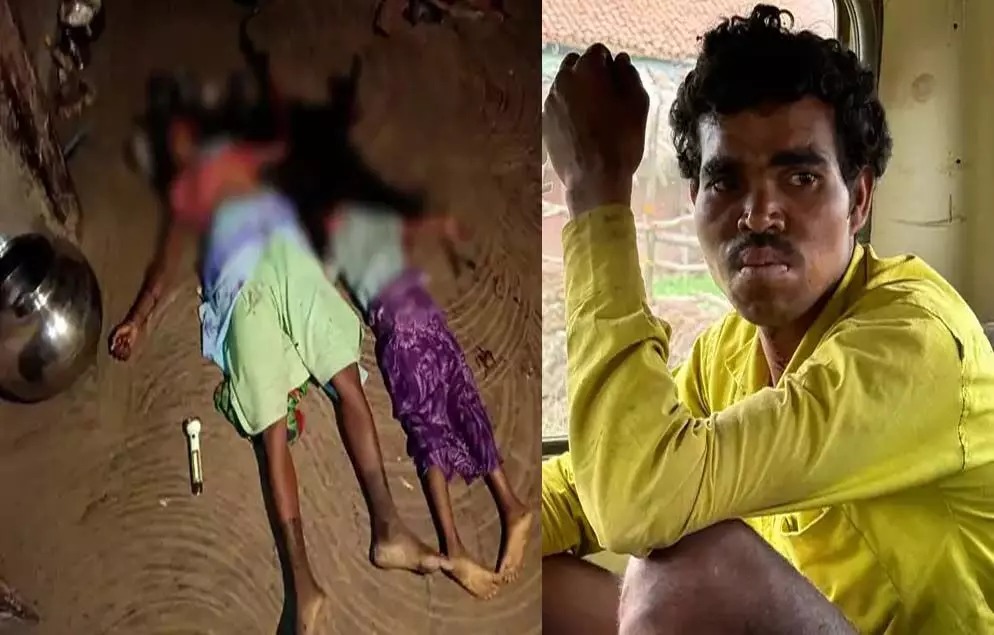 सरगुजा जिले में पति ने अपनी पत्नी और बेटी को कुल्हाड़ी से काट डाला,सुसाइड करने से पहले पुलिस ने पकड़ा