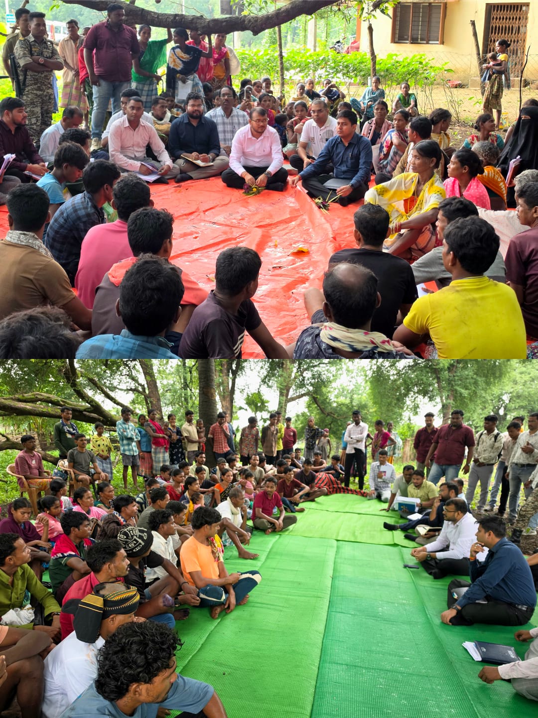 दो नदियां पार कर गांव पहुंचे कलेक्टर, जमीन पर बैठकर सुनीं समस्याएं; 3 दिन में बिजली, 45 दिन में पट्टे का बड़ा वादा