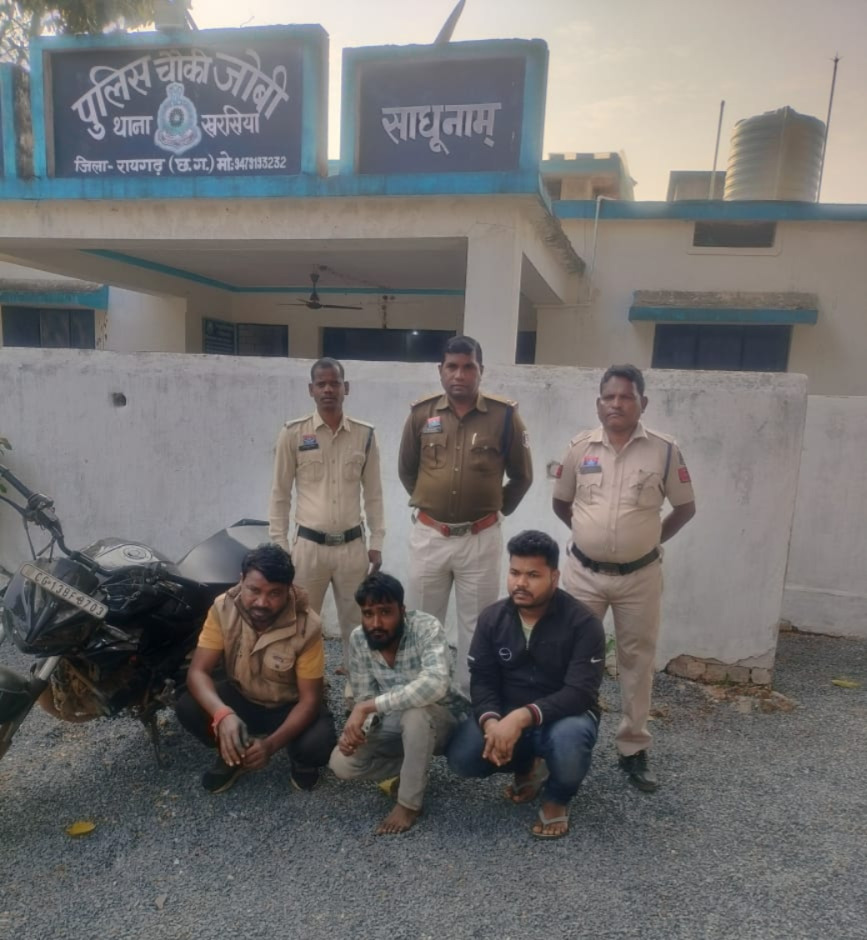 चोरी मामले में जोबी पुलिस की त्वरित कार्रवाई: खडगांव में घर के अंदर घुसे तीन चोरों को गिरफ्तार कर भेजा न्यायिक रिमांड पर