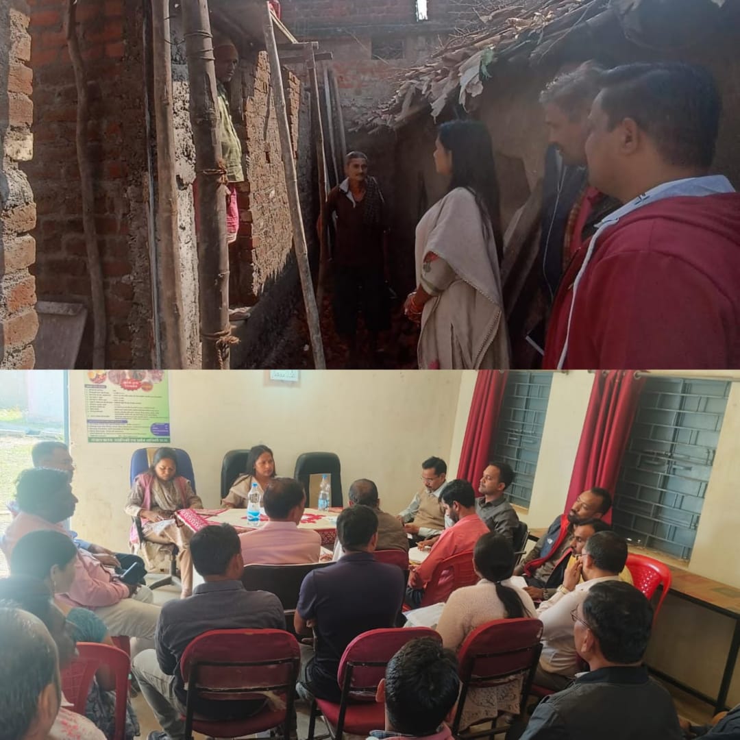 महामहिम राज्यपाल के गोद ग्राम टेमरी में विभागीय योजनाओं की व्यापक समीक्षा