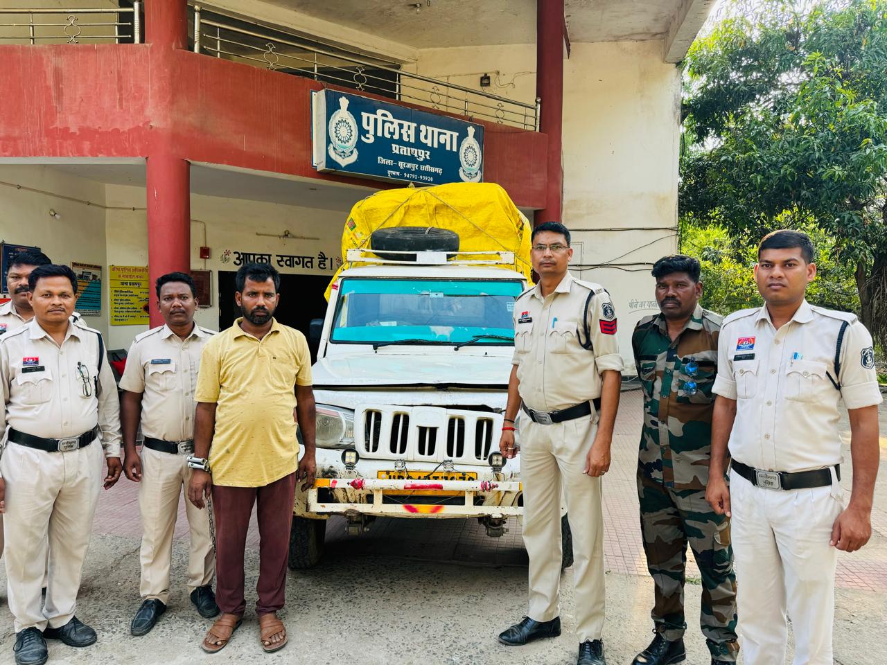 अवैध कबाड़ पर सूरजपुर पुलिस की लगातार सख्त कार्यवाही, 80 हजार कीमत के कबाड़ जप्त, 1 आरोपी गिरफ्तार