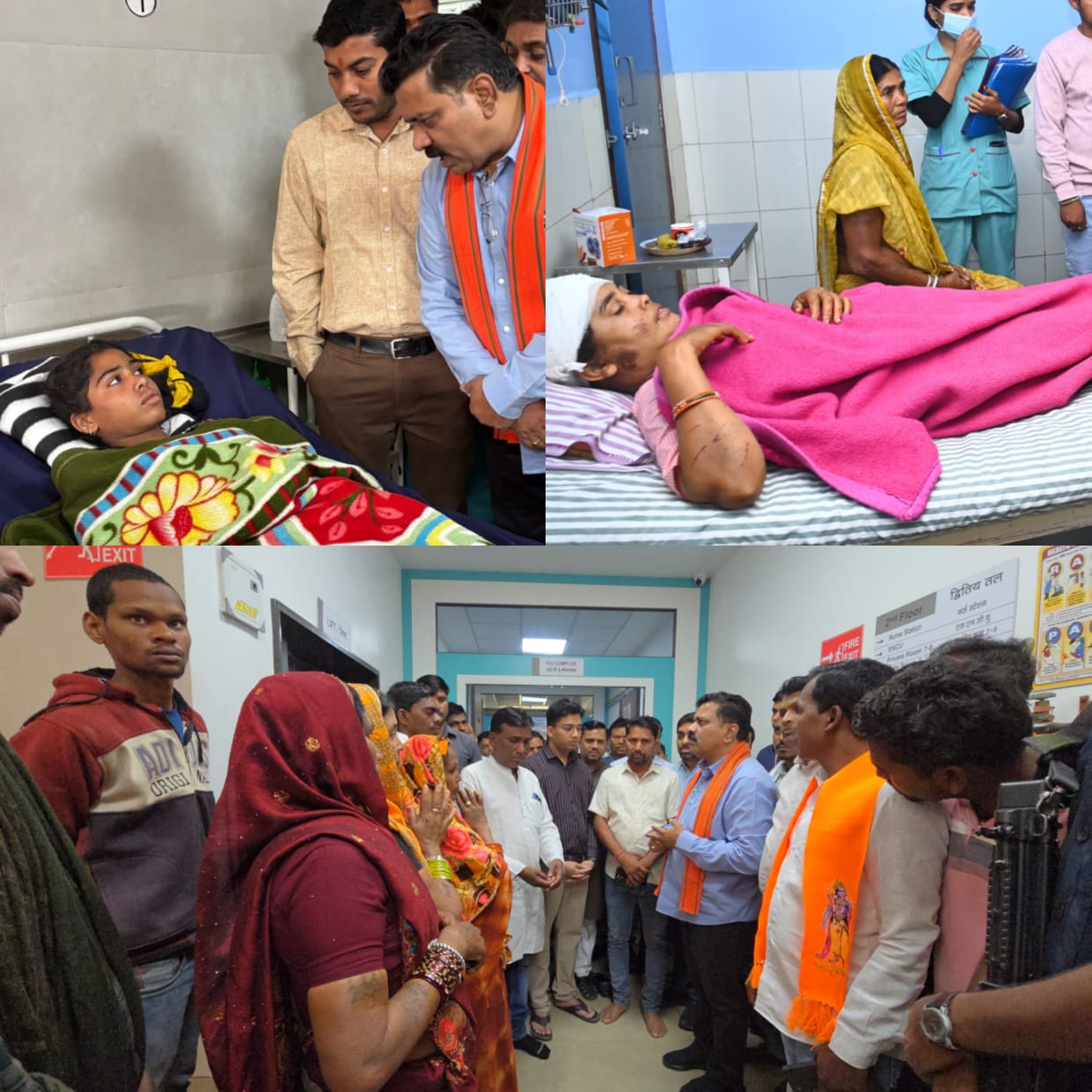 उपमुख्यमंत्री  विजय शर्मा ने अस्पताल पहुँचकर घायलों का हालचाल जाना, बेहतर उपचार के दिए निर्देश