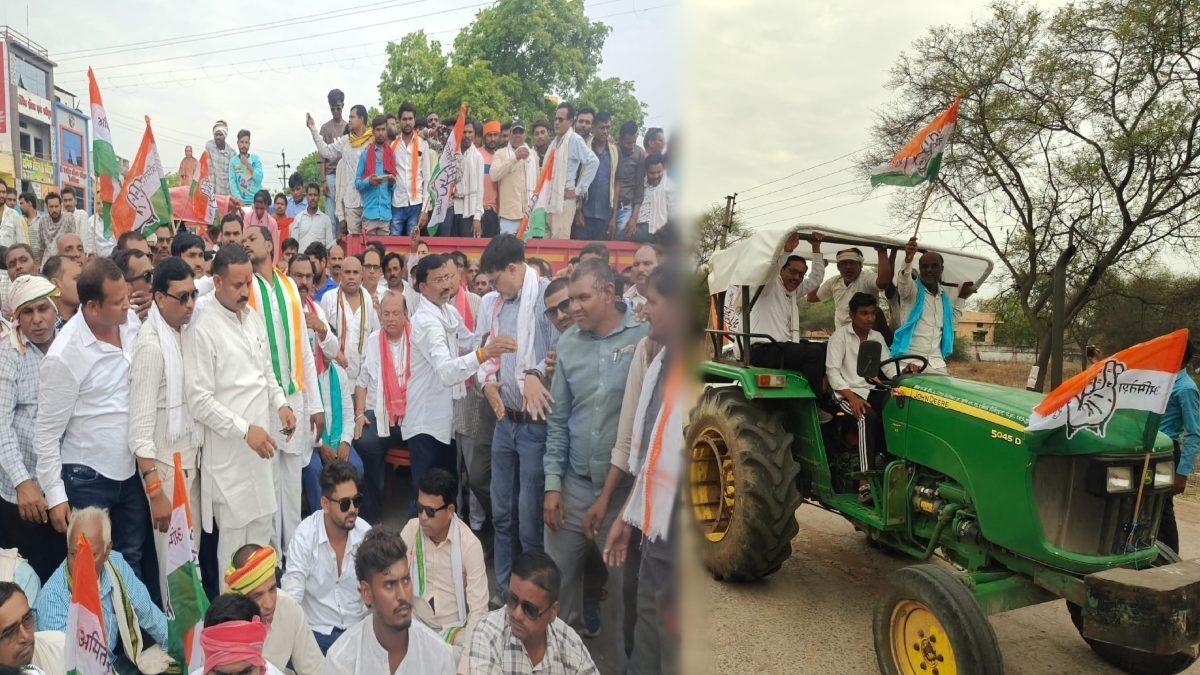 राजिम में किसानों का महाआंदोलन, ट्रैक्टर रैली से थमी रफ्तार; खाद संकट पर सरकार के खिलाफ हुंकार