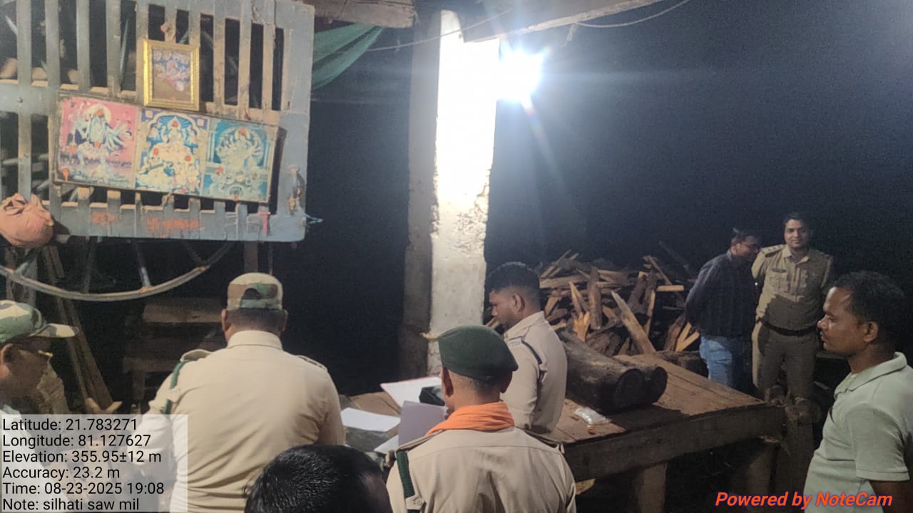 वन विभाग की बड़ी कार्रवाई: सिलहाटी में अवैध काष्ठ जप्त