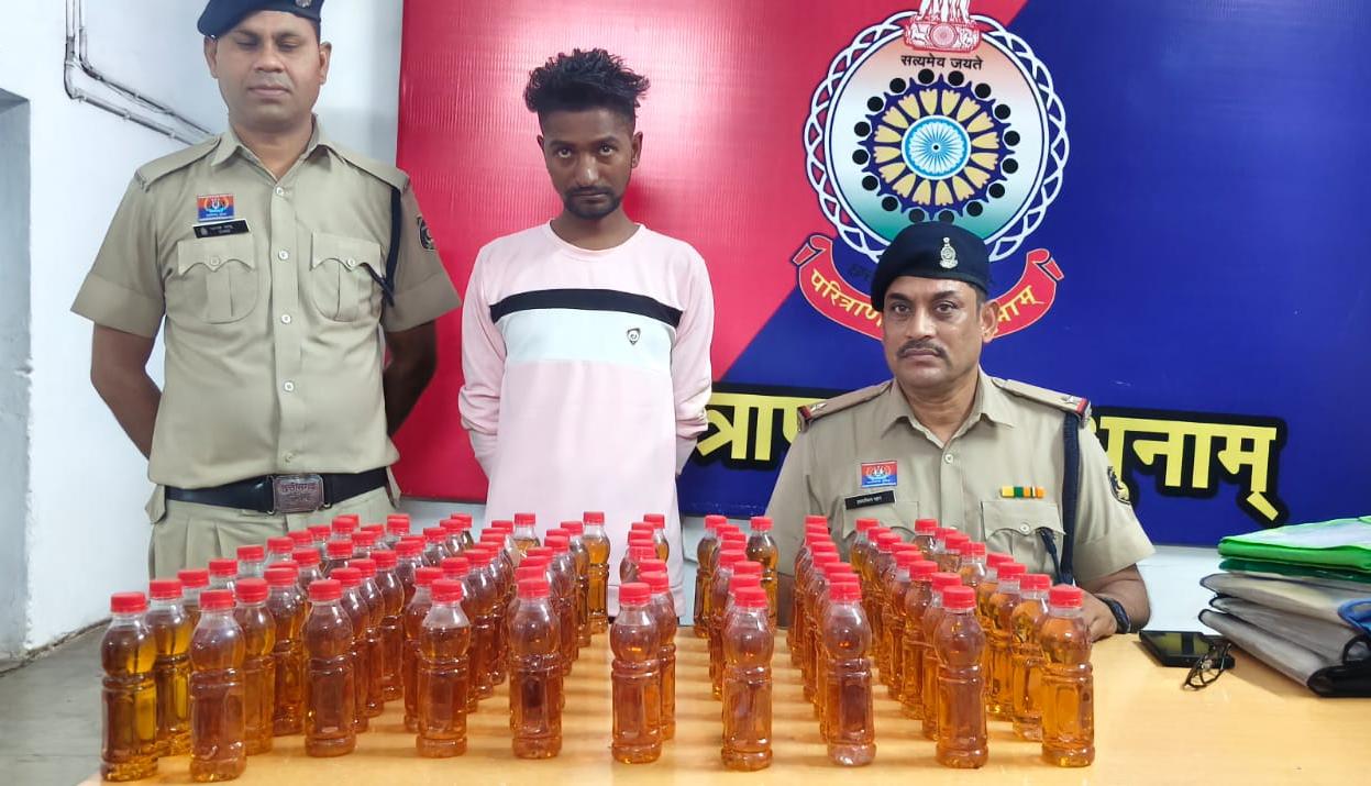 एसपी अंकिता शर्मा के निर्देश पर कोतवाली पुलिस की बड़ी कार्रवाई, 86 पौवा गोवा शराब के साथ आदतन बदमाश गिरफ्तार
