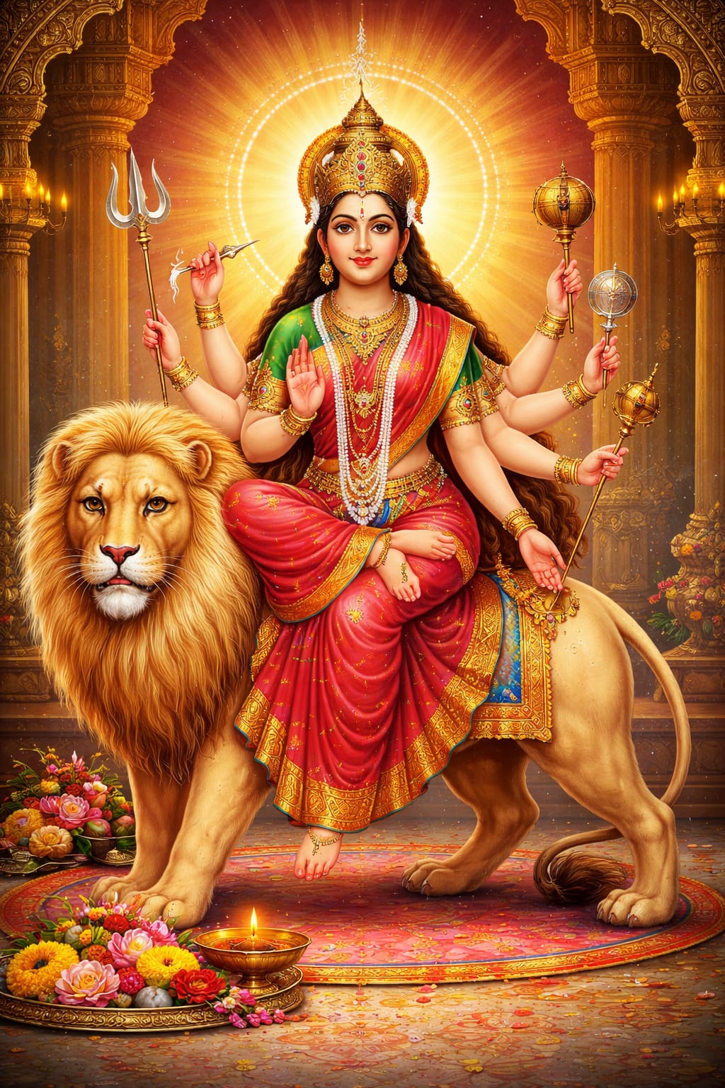 नवरात्रि तीसरा दिन: मां चंद्रघंटा की आरती से बनेंगे बिगड़े काम, पूरी होंगी इच्छाएं