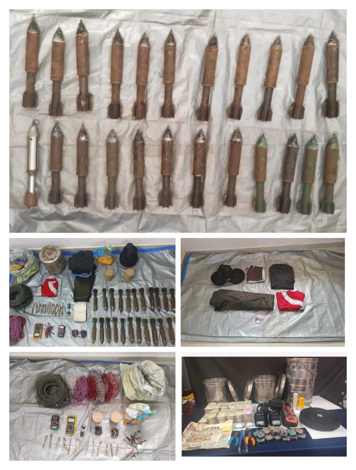 गरियाबंद और धमतरी पुलिस बल को मिली बड़ी सफलता, सर्चिंग के दौरान माओवाद के द्वारा छुपाए गए 38 लाख रुपए नगद एवं अन्य सामान जप्त