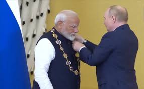 PM मोदी को मिला रूस का सर्वोच्च सम्मान