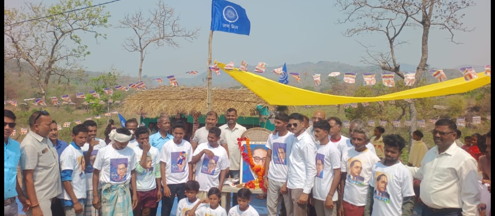 दंतेवाड़ा के सुदूर गांव हिरोली में अम्बेडकर जयंती का हर्षोल्लास के साथ मनाया गया