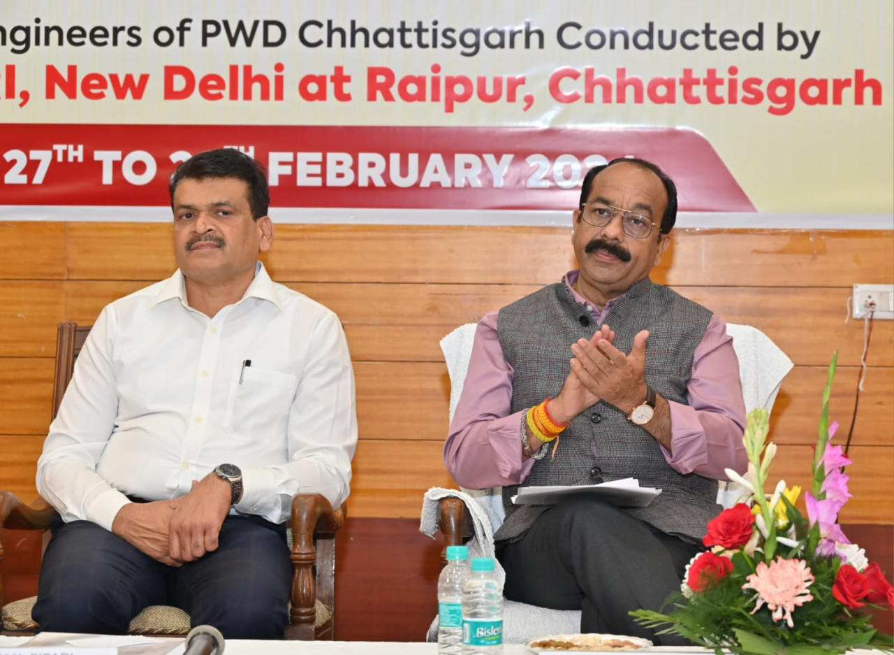 उप मुख्यमंत्री अरुण साव लोक निर्माण विभाग के अभियंताओं के प्रशिक्षण में हुए शामिल
