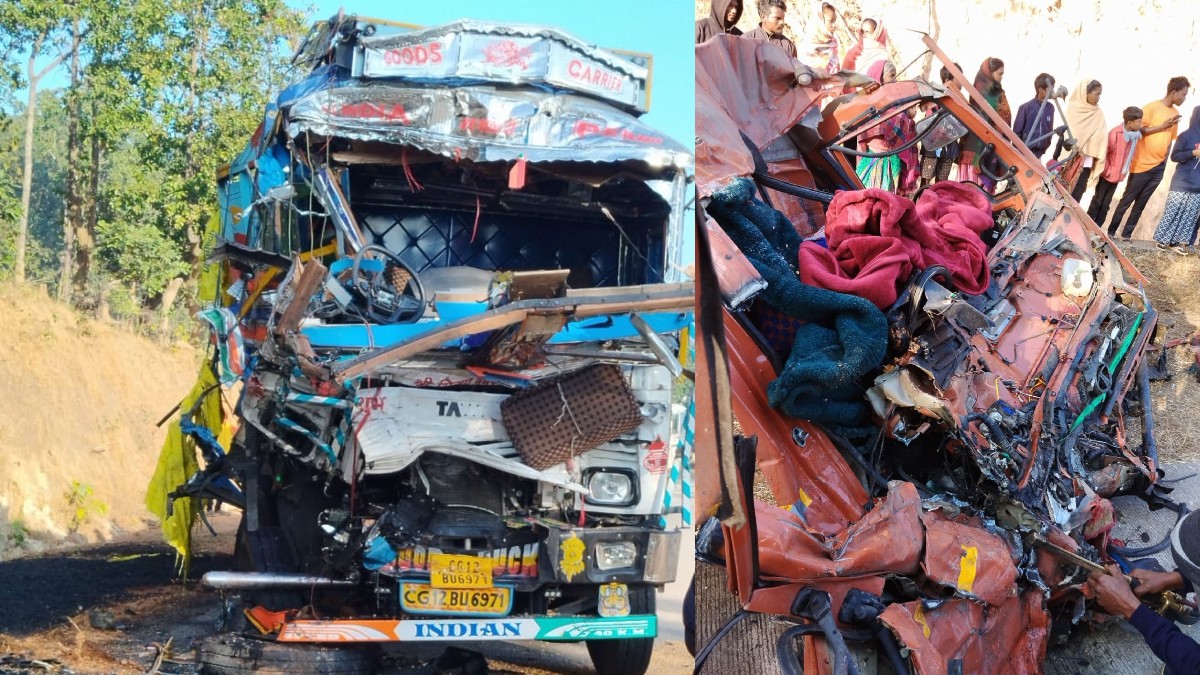 दर्दनाक सड़क हादसा : दो ट्रकों की आपस में भिड़ंत, दोनों ड्राइवरों की मौके पर हुई मौत…