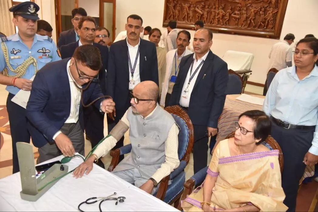भारत रत्न स्वर्गीय अटल बिहारी बाजपेयी की जयंती पर राजभवन में दो दिवसीय स्वास्थ्य शिविर शुरू 